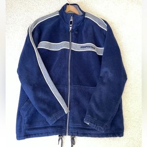 Aeropostale Aerotec Fleece Men’s Blue Large Full Zip Jacket Vintage Y2K